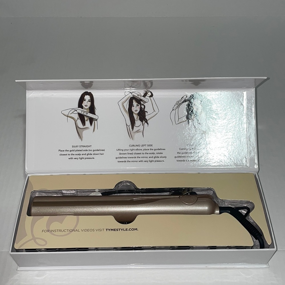 TYME Iron Pro 2-in-1 Hair Straightener & Curling Iron Titanium Rose Gold